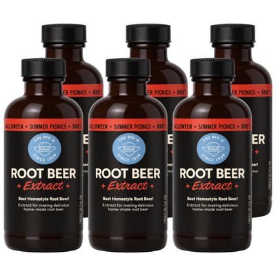 Hires Big H Root Beer Extract, Root Beer Soda and Dessert Syrup, 4 Fl Oz (Pack of 6)