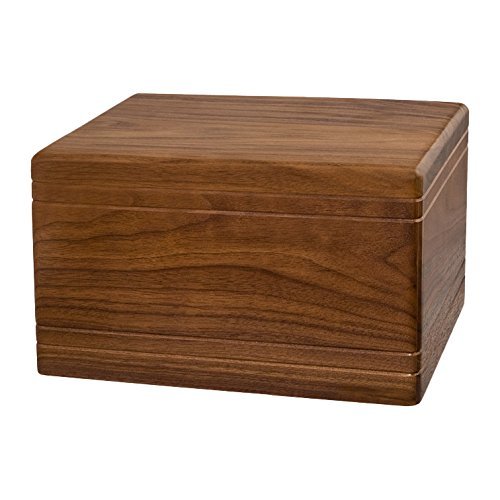 Wood Cremation Urn - Walnut Boxwood