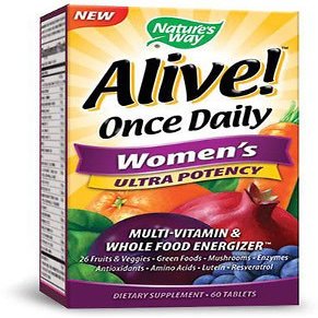Alive Once Daily Womens Ultra Potency Nature's Way 60 Tabs