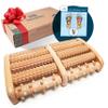 TheraFlow Foot Massager for Neuropathy & Plantar Fasciitis Relief - Mom Gifts for Women & Gifts for Dad, Wooden Foot Roller Massager, Neuropathy Pain Relief for Feet (Includes Reflexology Chart) view 1