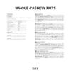 BULK POWDERS 500 g Whole Cashew Nuts Pouch view 2