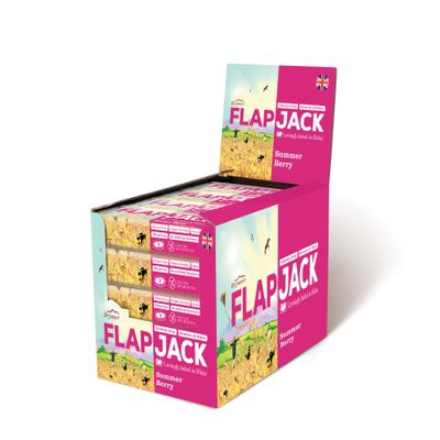 Wholebake Summer Berry Flapjacks 80g (Pack of 20)