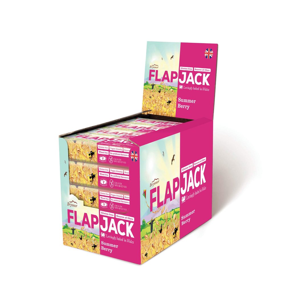 Wholebake Summer Berry Flapjacks 80g (Pack of 20)
