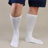 Falari Physicians Approved Diabetic Socks For Men Women Non-Binding Loose Top Wide Crew Length (6-Pack, White, 13-15) view 3