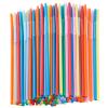 12.8inch Disposabl Drinking Straws, Colorful Extra Long Flexible Bendy Party Straws, 100 Pieces view 1