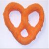 Scott's Cakes White Chocolate Covered Pretzels with Orange Sugar in a 1 Pound Clear Cello Bag view 1