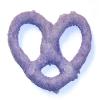 Scott's Cakes White Chocolate Covered Pretzels with Lavender Sugar in a 1 Pound Clear Cello Bag view 1