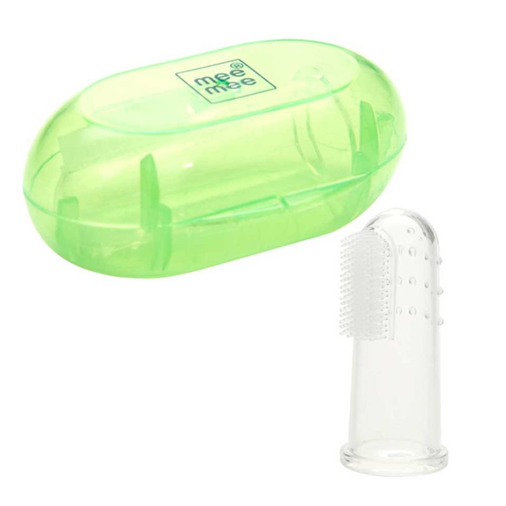 Mee Mee Unique Finger Brush (Single Pack, Green)