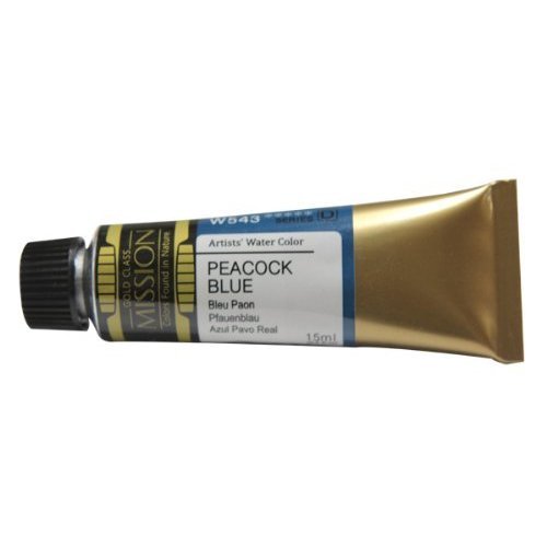 Mission Gold Water Color, 15ml, Peacock Blue