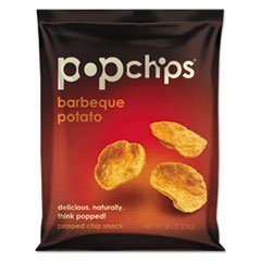 Popchips Potato Chips Barbeque - 0.8 oz Each/Pack of 24