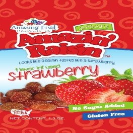 Amazin' Raisin Flavor Infused Raisins 1.3-ounce Bags (Pack of 6) (Strawberry)