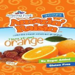 Amazin' Raisin Flavor Infused Raisins 1.3-ounce Bags (Pack of 6) (Orange)