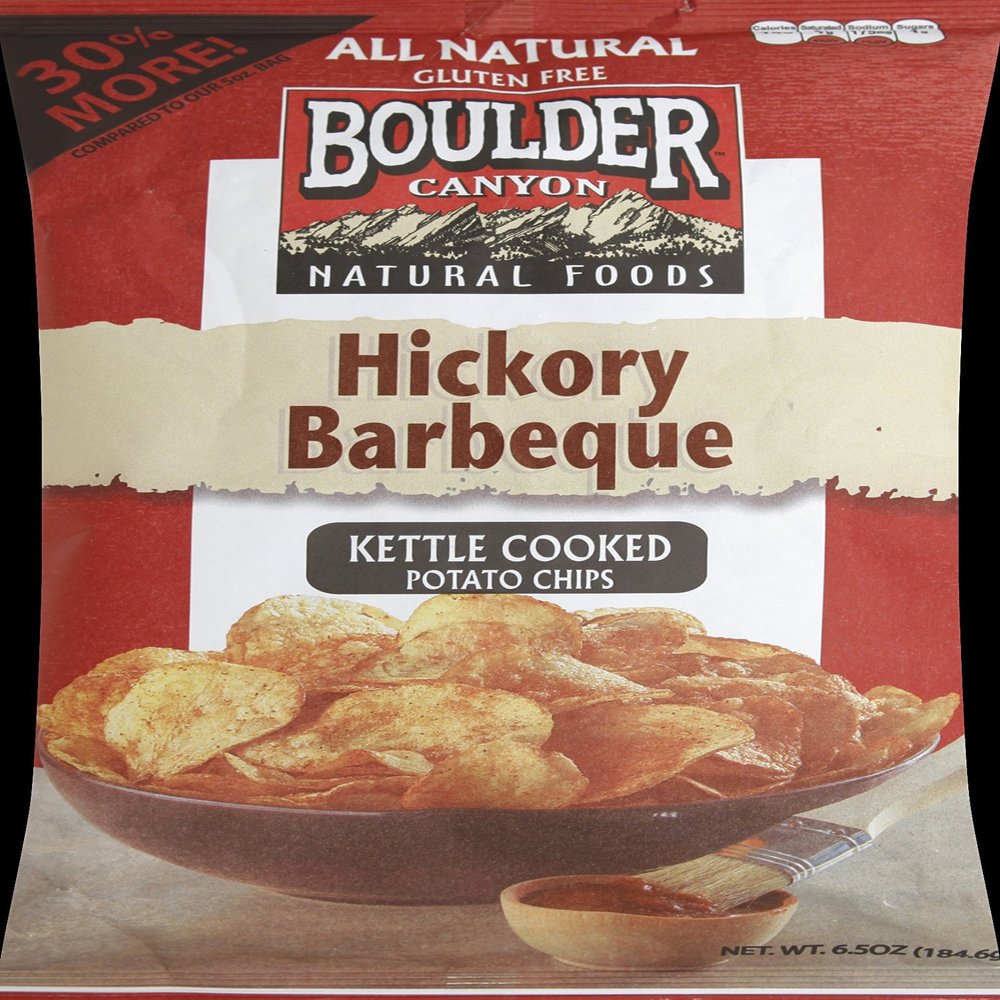 Boulder Canyon Potato Chips, Kettle Cooked, Hickory Barbeque