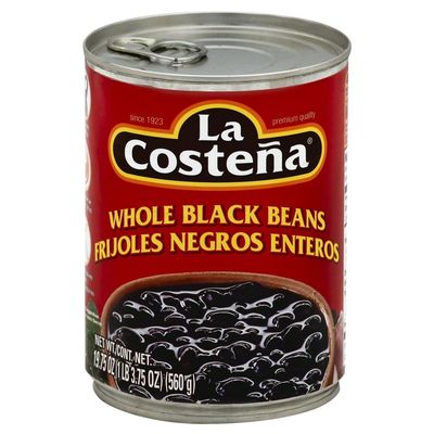 La Costena Whole Black Beans (12x19.75 Oz)