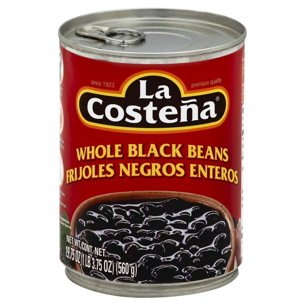La Costena Whole Black Beans (12x19.75 Oz)