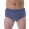 Wearever Mens Incontinence Briefs for Bladder Control with Super Absorbency - Reusable & Washable Leak Proof Underwear for Men 300 ml (Single Pair) (Gray) (L) (Waist 38-40") view 1