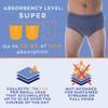 Wearever Mens Incontinence Briefs for Bladder Control with Super Absorbency - Reusable & Washable Leak Proof Underwear for Men 300 ml (Single Pair) (Gray) (L) (Waist 38-40") view 2