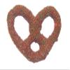 Scott's Cakes Milk Chocolate Covered Pretzels with Christmas Red and Green Sugar in a 1 Pound Clear Cello Bag view 1