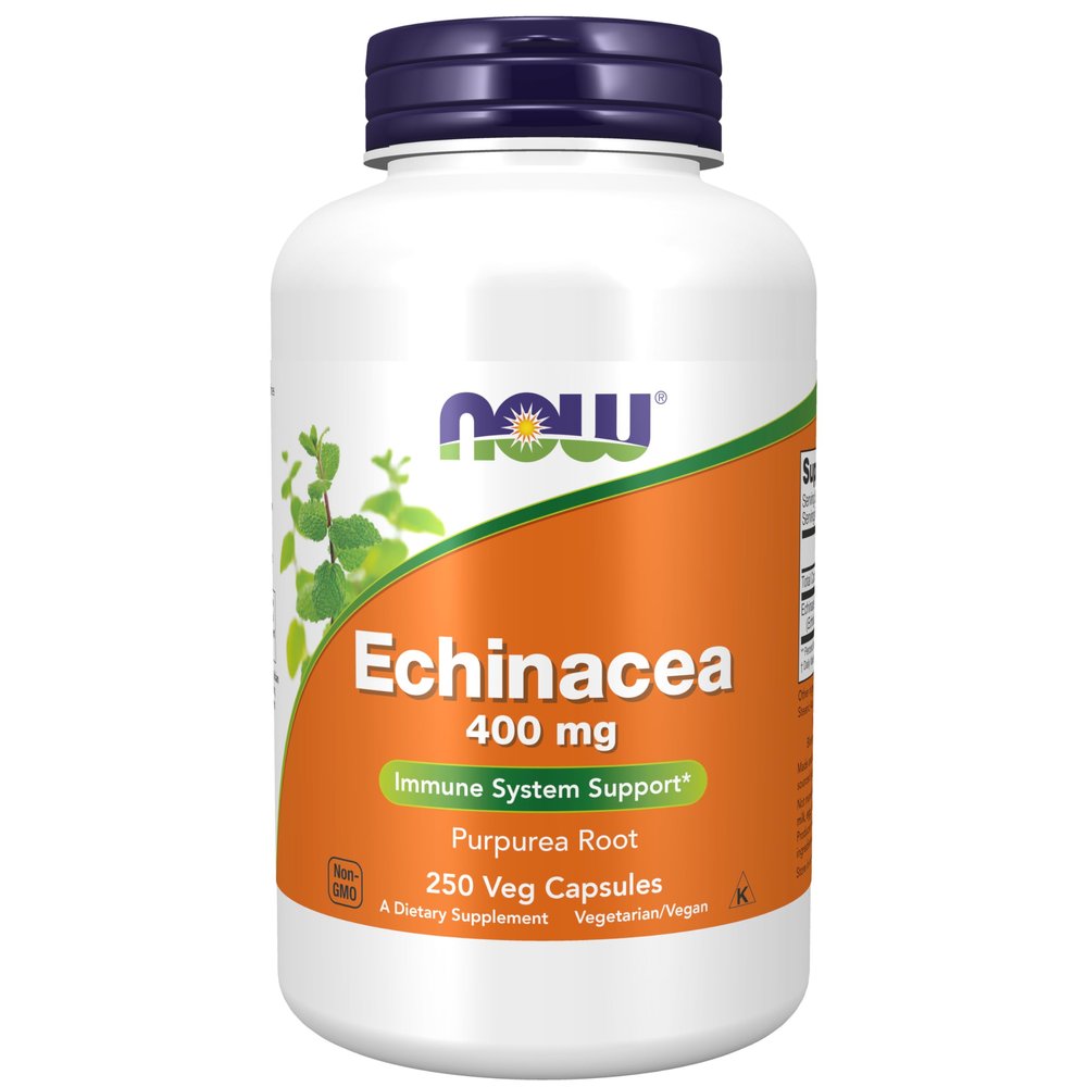 Now Echinacea 400 mg, 250 Capsules