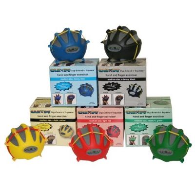 Alimed Hand Exerciser Digi-Extend n' Squeeze Medium Black X-Hard