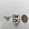 1 Piece 1x 1pcs (S) Silver Nickle Cigar Wood Box Purse Case Latch Clasp A10 view 1