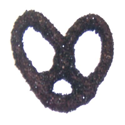Scott's Cakes Dark Chocolate Covered Pretzels with Black Sugar in a 1 Pound Clear Cello Bag
