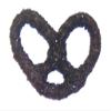 Scott's Cakes Dark Chocolate Covered Pretzels with Black Sugar in a 1 Pound Clear Cello Bag view 1