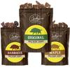Jerky.com Exotic Wild Boar Jerky Sampler - Wild Game Meat Snacks, Exotic Snacks, High-Protein, All-Natural, No Added Preservatives - Healthy Snacks for Adults - 1.75 oz. (Pack of 3) view 1