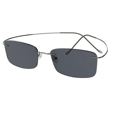 Eyekepper Titanium Rimless Reading Sunglasses Sunshine Readers Men