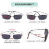 Eyekepper Titanium Rimless Reading Sunglasses Sunshine Readers Men view 2