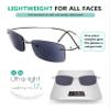 Eyekepper Titanium Rimless Reading Sunglasses Sunshine Readers Men view 4