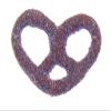 Scott's Cakes Dark Chocolate Covered Pretzels with 4th of July Red and Blue Sugar in a 1 Pound White Bakery Box view 1