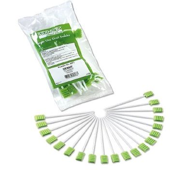 60711700 Oral Swabstick Toothette Plus Foam Tip Untreated