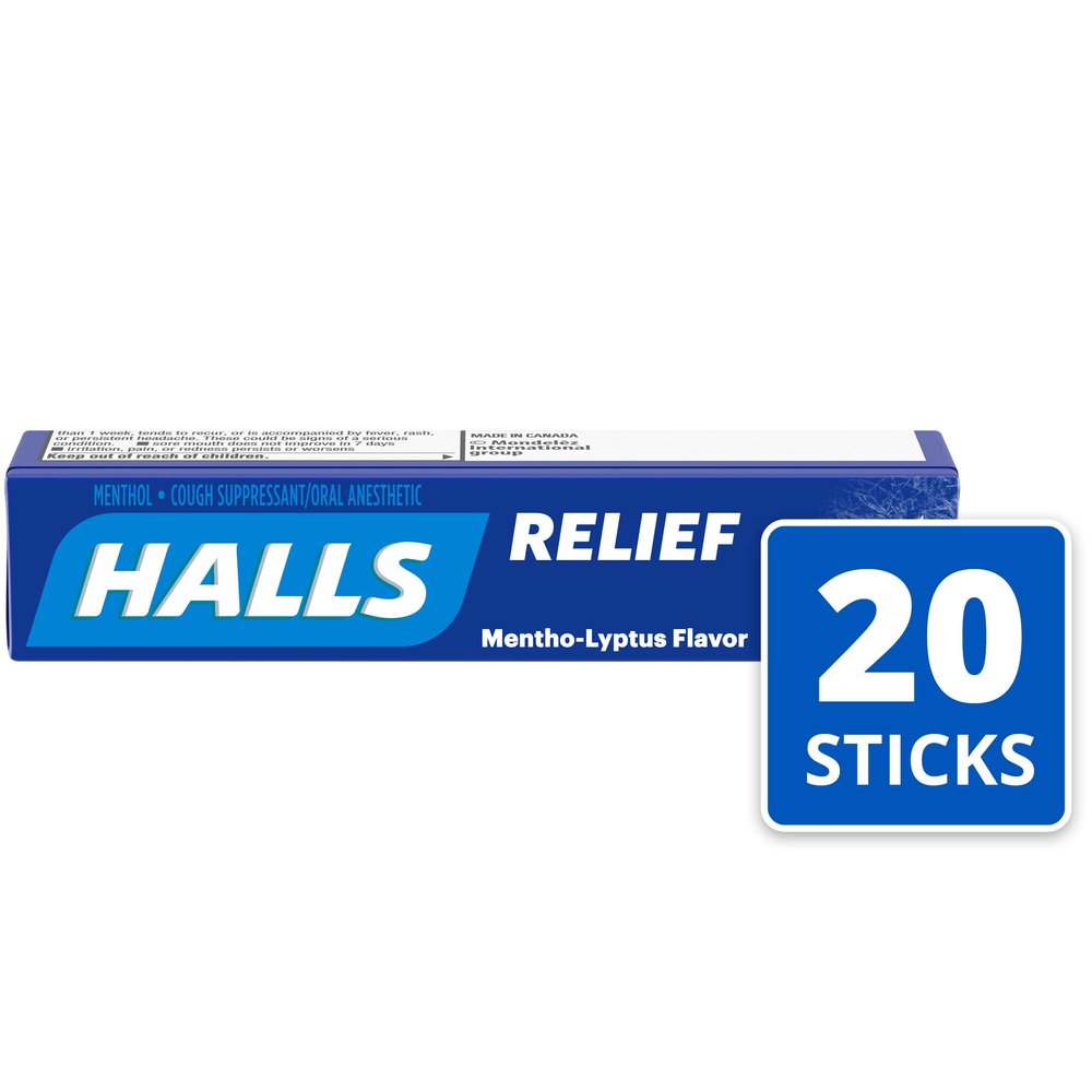 Halls Sticks, Mentho-Lyptus, 9-Drop Sticks (Pack of 20)