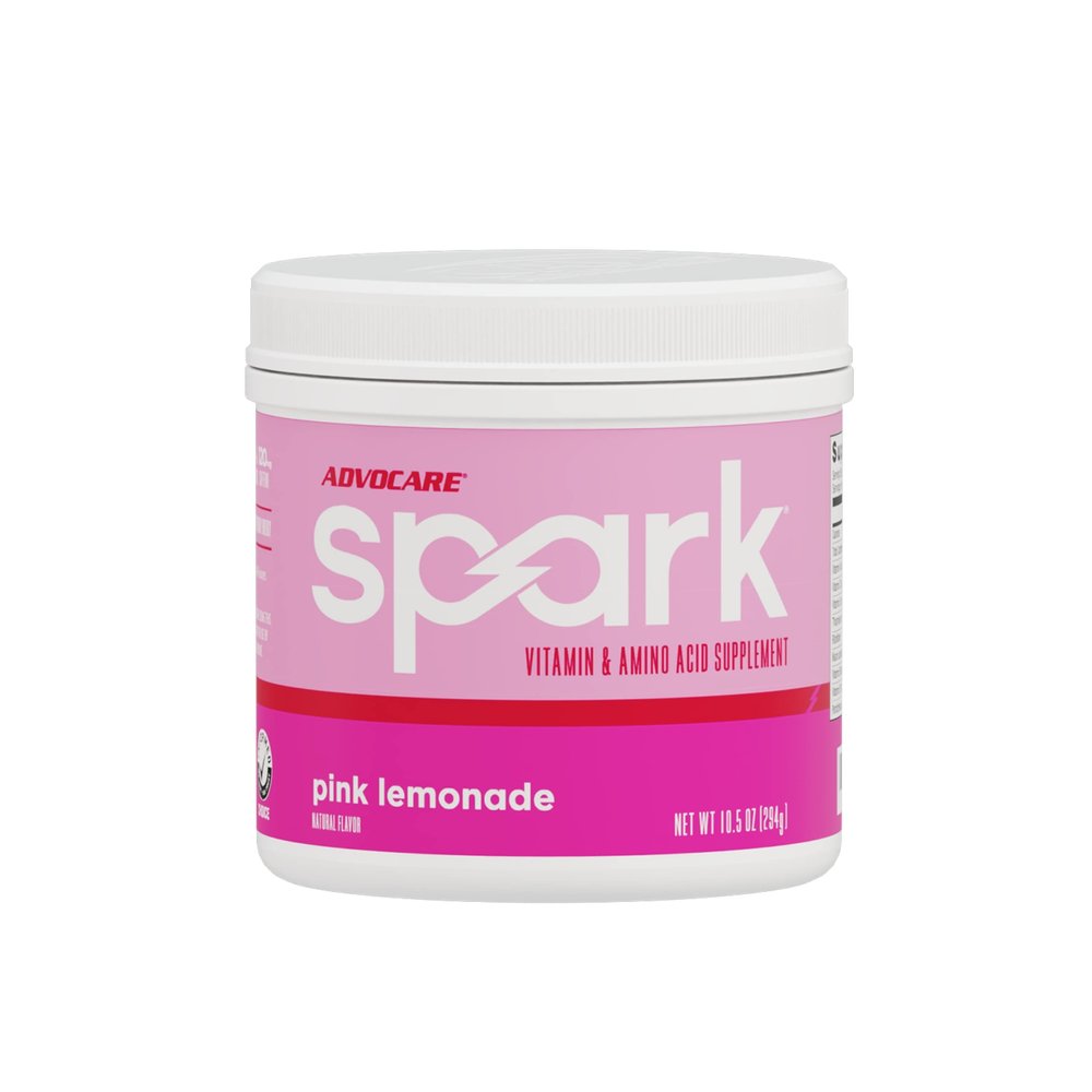 AdvoCare Spark Vitamin & Amino Acid Supplement - Focus & Energy Drink Powder Mix with Vitamin A, B-6, C & E - Also Includes L-Carnitine & L-Tyrosine - Pink Lemonade - 42 Servings