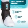 Med Spec ASO Ankle Stabilizer (X-Large, Black)  Ankle Brace for Sprained Ankle and Peroneal Tendonitis, Orthopedic Ankle Support for Men, Women, Adults, Teens and Kids, Sports Injury Recovery, 264016 view 2