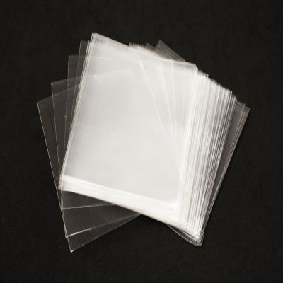 CalCastle Craft 100 Count Rectangular Clear Soft Cellophane Bags with Open Tops 3x3