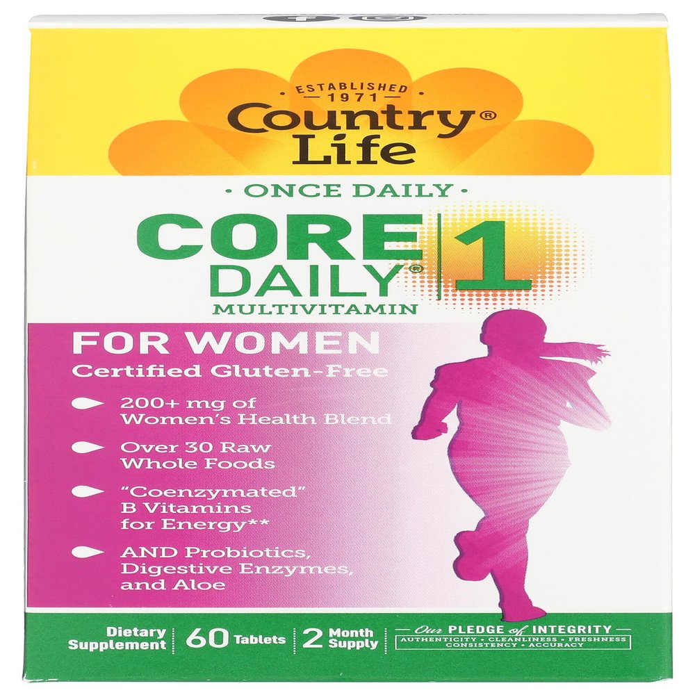 COUNTRY LIFE Women Core Daily 1 Multivitamin, 60 CT
