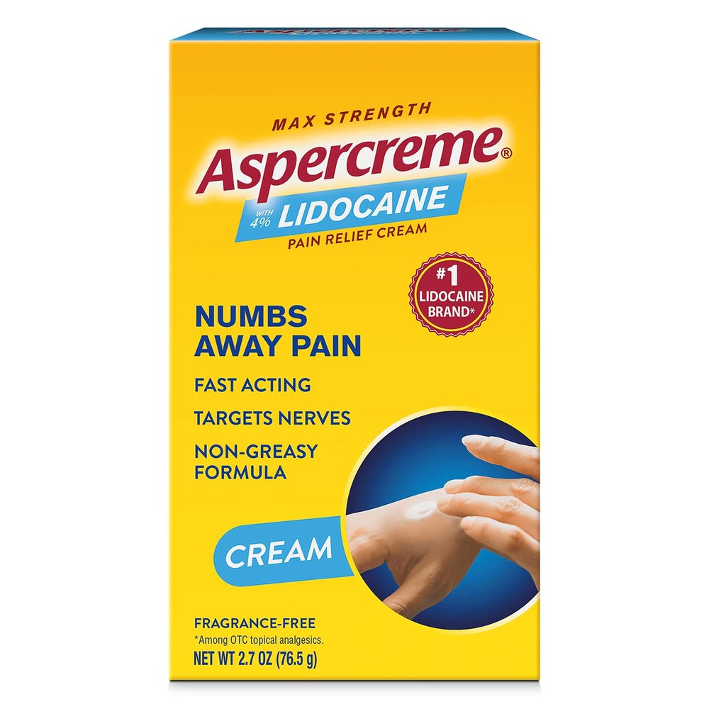 Aspercreme with Lidocaine Maximum Strength Pain Relief Creme, 2.7 oz.