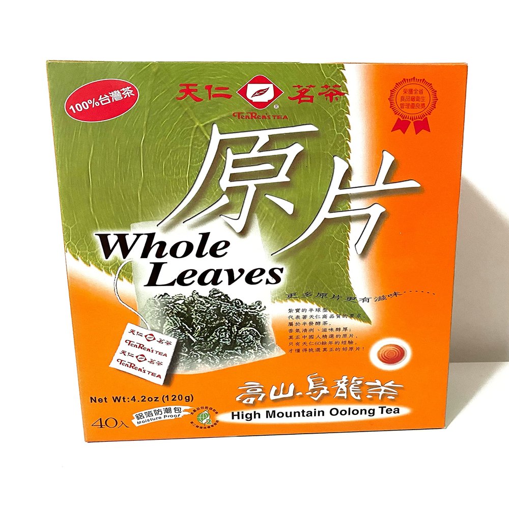 TenRen Whole Leaves High Mountain Oolong Tea 40 tea bags