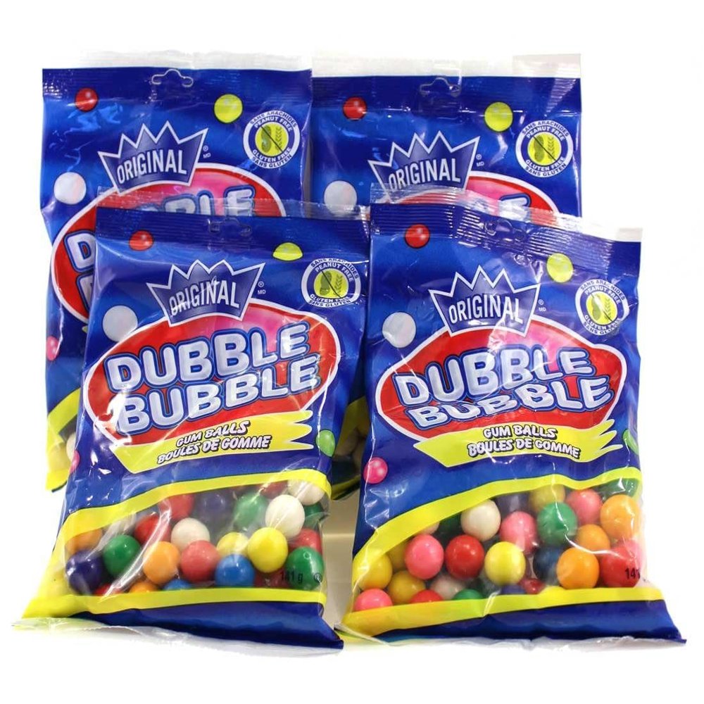 Dubble Bubble Gumball Machine Refill - 5oz (141g) (4 pack) (Canadian)