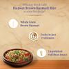 Daawat Brown Basmati Rice | Whole Grain Long-Grain Rice | Naturally Aged & Aromatic | Healthy Everyday Rice, Jar Pack, 1 kg (2.2 lb) view 4