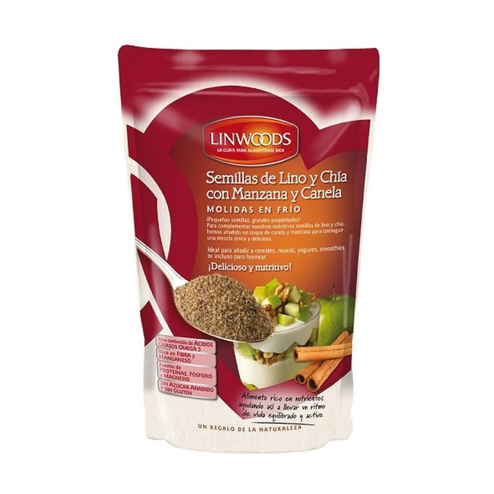 Linwoods Milled Flaxseed,Chia,Apple & Cinnamon 200g