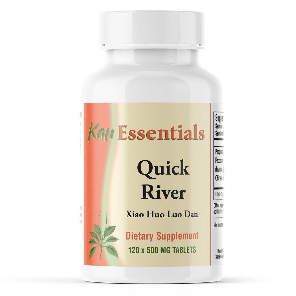 Kan Herbs Company Quick River  Traditional Herbal Blend to Support Comfortable Mobility, and Circulation, Helps Maintain Ease in Joints and Limbs, Herbal Supplement for Pets, 120 Tablets