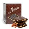 Asher's Chocolates, Gourmet Chocolate Covered Almond Bark, Sweet and Salty Candy with Almonds, Small Batches of Kosher Chocolate, Family Owned Since 1892 (1 Pound, Dark Chocolate) view 1