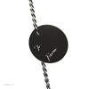 Andaz Press Circle Gift Tags, Whimsical Style, to/from, Black, 24-Pack view 1