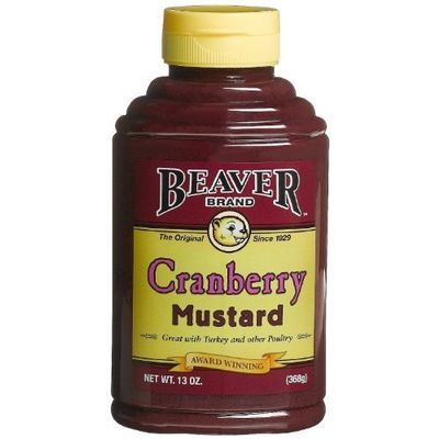 Beaver Cranberry Mustard, Squeeze Bottle (Pack of 2)