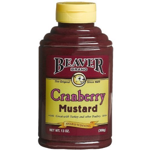 Beaver Cranberry Mustard, Squeeze Bottle (Pack of 2)