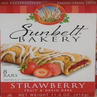 Sunbelt Bakery Blueberry Fruit & Grain Bars, 1.4 oz Bars, 8 Count