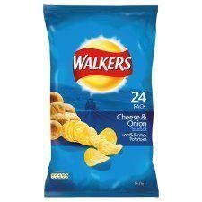 Walkers Cheese & Onion Crisps 24 X 25G by Walkers
